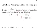 8-4 - Dilations of Lines Independent Practice