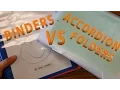 Binders VS Accordion Folders - Mr Riedl