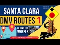 Santa Clara DMV Behind the wheel test - Actual Route for the Driving test