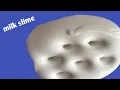 Lagu how to make glossy milk slime at home/slime banana#slimeshorts #slimevideos