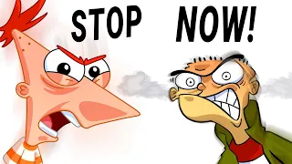 Cheerful Cartoon Characters Who LOST It