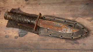Restoring a Vietnam War Pilot Survival Knife from 1967