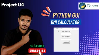 Build a BMI Calculator with Python Tkinter GUI Project Tutorial