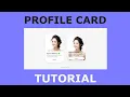 Slick profile card design using HTML CSS