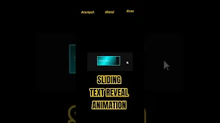 Sliding Text Reveal Button using HTML CSS Glowing Hover Animation