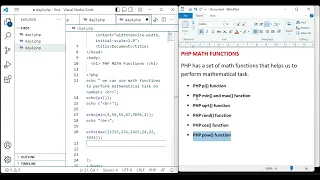 Web Development Tutorial - Lecture-24 PHP Math Functions PHP