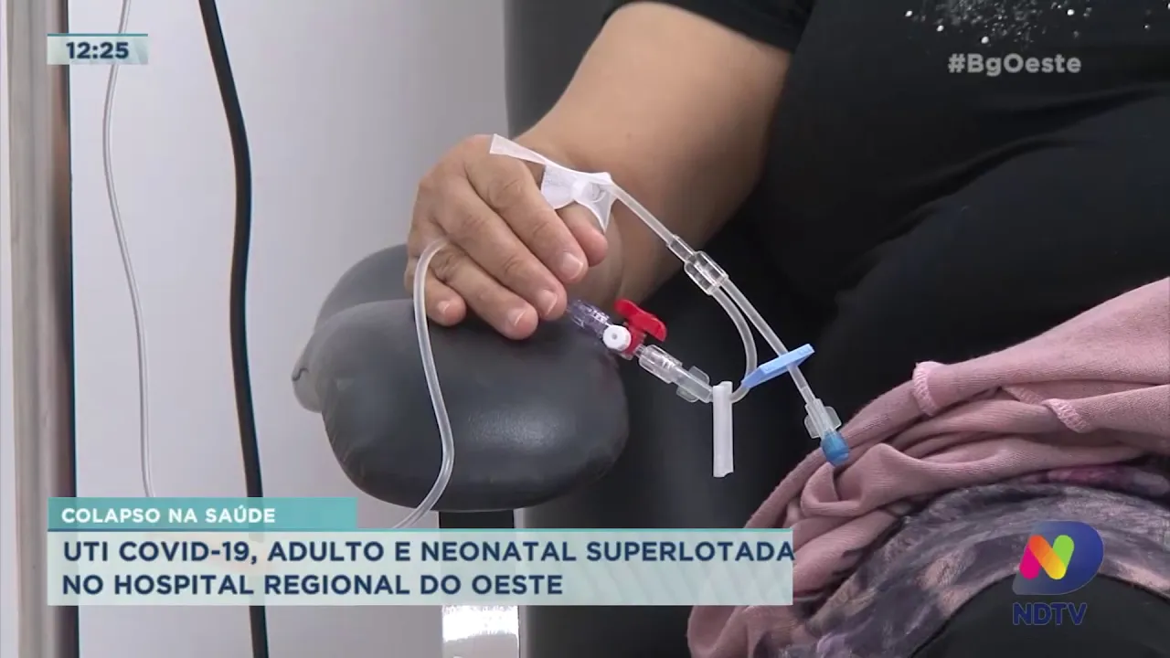 Colapso na saúde: UTI Covid-19 adulto e neonatal superlotada no Hospital Regional do Oeste