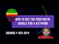 How to Check the Position in Google for a Keyword