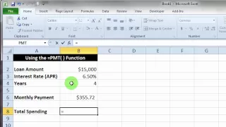 Download Excel PMT() Function Basics MP3