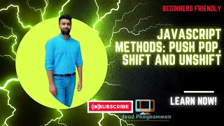 Master Array Methods in Javascript in Minutes Push Pop Shift Unshift Beginner