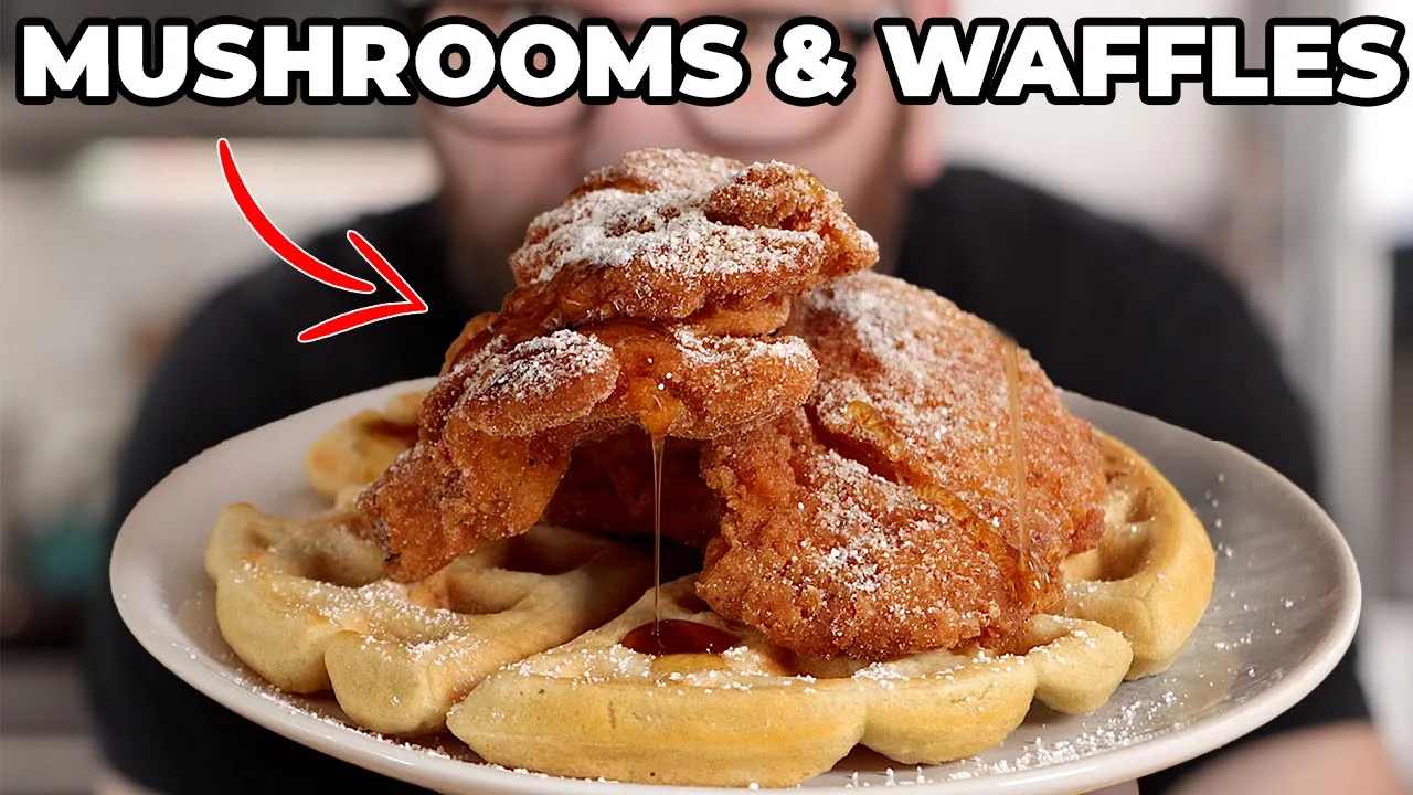 Strangely PERFECT Chicken and Waffles... Made Without the Chicken
