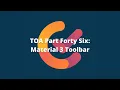 TOA Material 3 Toolbar In Jetpack Compose