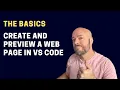 Create and your first web page in VS Code