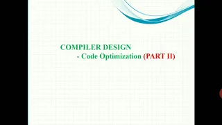 Code Optimization-PART - II