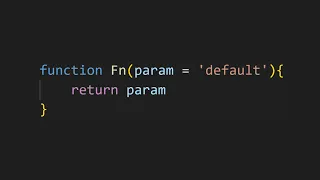 Default Parameters In JS
