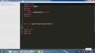 Javascript Understanding about how to write Internal and External Javascript