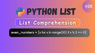 Session Python List Comprehension Advance tips on Data Structure Python Course