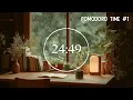 25/5 Pomodoro Timer | Cozy Coffee Shop with lofi for Relaxing, Studying and Working 🌧️ | 6 x 25 min
