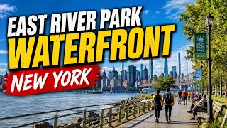 New York City The East River Waterfront In Upper Manhattan