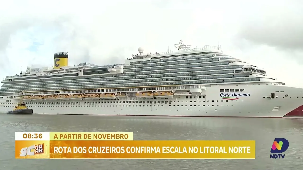 Rota dos cruzeiros: novas escalas confirmadas no Litoral Norte a partir de novembro
