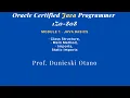 Oracle Certified Java Programmer 1Z0-808 Class Structure Main Method Imports Static Imports