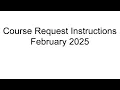How to request courses in Synergy