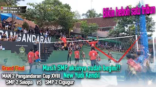mancupfinal aksi anak smp 2 salopa bikin heboh semua penonton spikenya seperti yudi kendil