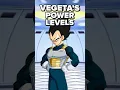 Every Canon Vegeta Power Level