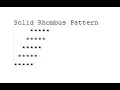 Prob 11 Solid Rhombus Pattern
