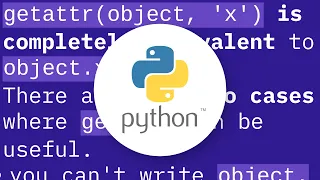 What is getattr exactly and how do I use it