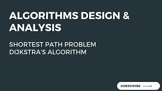 15 2 Dijkstra s Algorithm - Shortest Path Problem