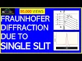 Fraunhofer diffraction due to single slit PHASOR resultant amplitude Physics WATCH COMPLETE VDO
