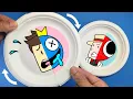 Rainbow Friends the Origin Story Easy Face Changer Paper Craft Idea