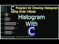 C Program for Drawing Histogram using Array Values