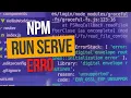 how to solve the DNPM problem one serves a problem running npm after creating a project