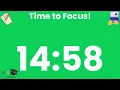 15-Minute Classroom Timer Color-Changing Visual Countdown for Stations Centers