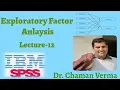 SPSS Exploratory Factor Analysis EFA Multivariate Analysis Dimension Reduction