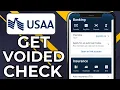 HOW TO GET A VOIDED CHECK FROM USAA ONLINE 2026