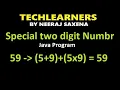 Special two digit number in java