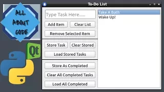 PyQt Python To-Do List Application WITH CODE