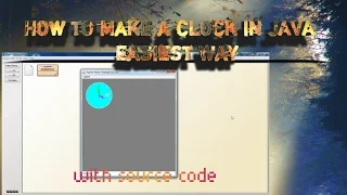How to make an analog clock in JAVA