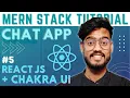 Creating React JS App with Chakra UI - MERN Stack Chat App with Socket IO