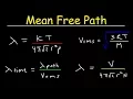 Mean Free Path Mean Free Time Root Mean Square Velocity Formula Chemistry Physics Problems