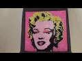 MARILYN MONROE WARHOL STYLE with DIAMOND STICKERS
