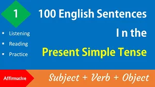Download 100 Sentences in the Present Simple Tense #Listening #reading #Practice MP3