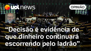 STF libera emendas às pressas, como se tudo estivesse nos conformes, diz Josias de Souza