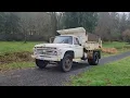 1966 Ford F600 dump truck walk around cold start and test drive
