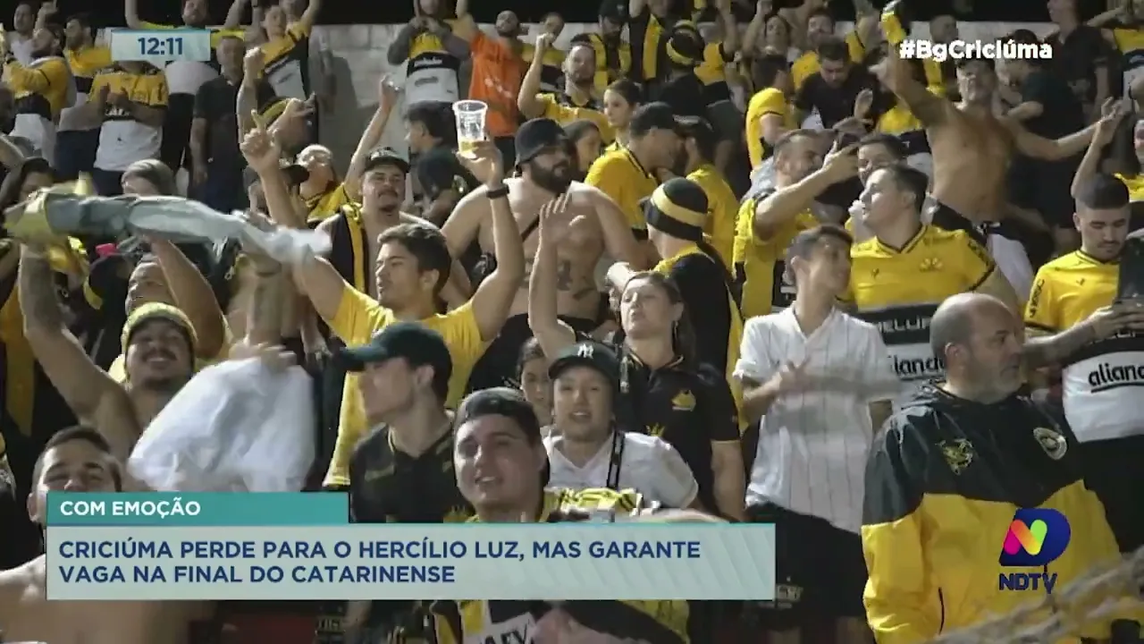 Criciúma perde para o Hercílio Luz, mas se classifica para a final do Catarinense