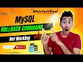 Rollback command is not working in MySQL