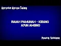 Rajah Pamunah-Kidung-Ayun Ambing |Karaoke | Kacapi Suling |Relaksasi Sebelum Tidur